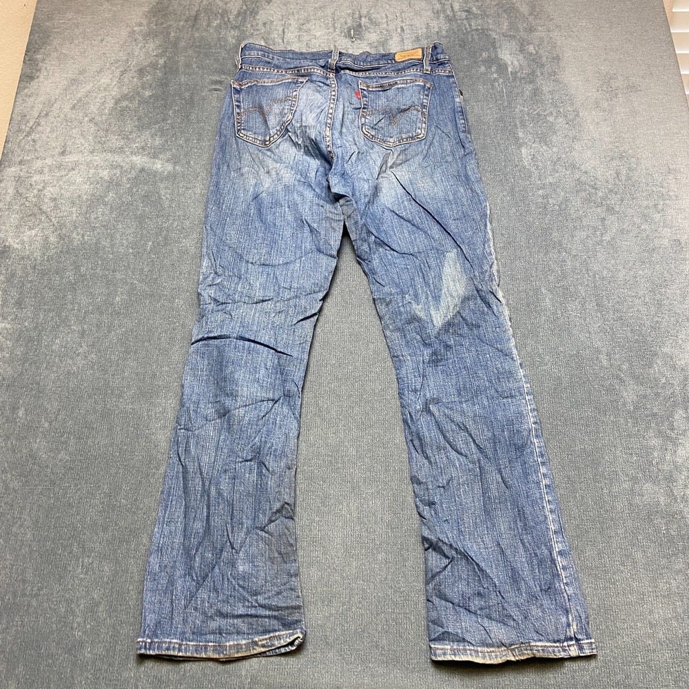 VTG Levi's 529 Curvy Boot Cut Jeans Womens 10M Blue Denim Stretch Mid Rise